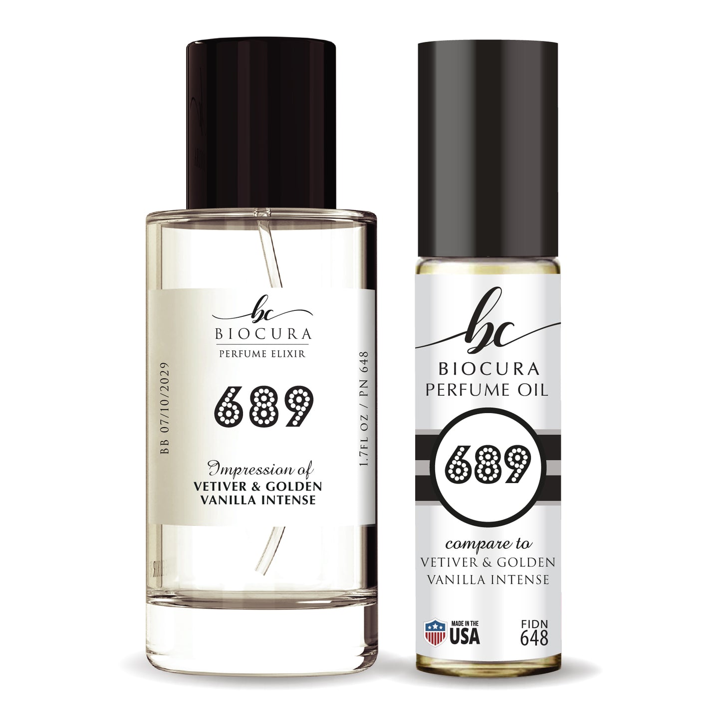 689- Inspired by Jo Malone Vetiver & Golden Vanilla Cologne Intense